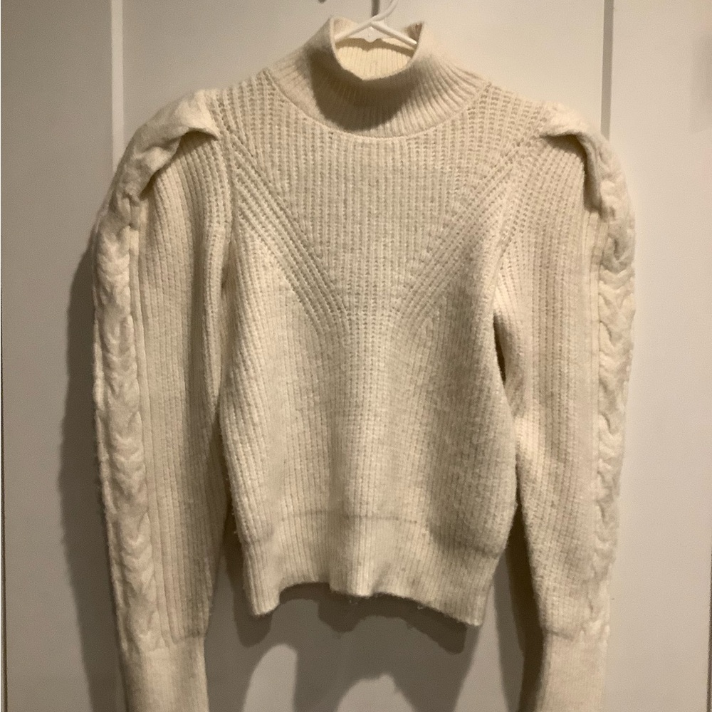 Express Cream TurtleNeck Sweater
